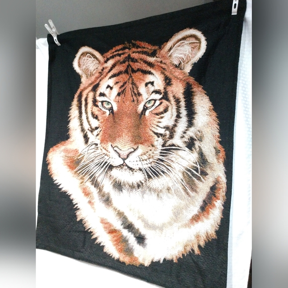 Tiger Tapestry Wall Hanging Manual Woodworkers & Weavers NC USA - Picture 3 of 10